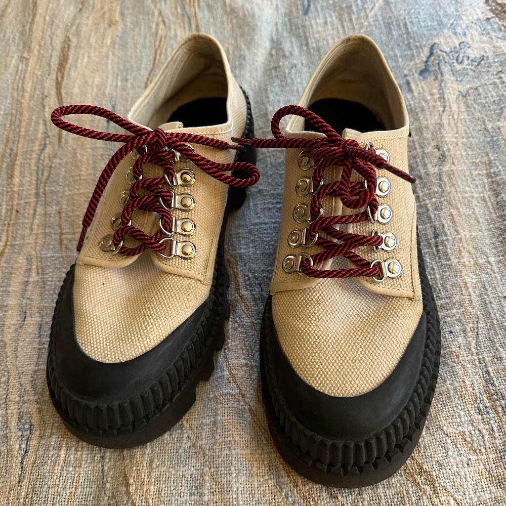 Proenza Schouler White Label Chunky Canvas Oxfords
